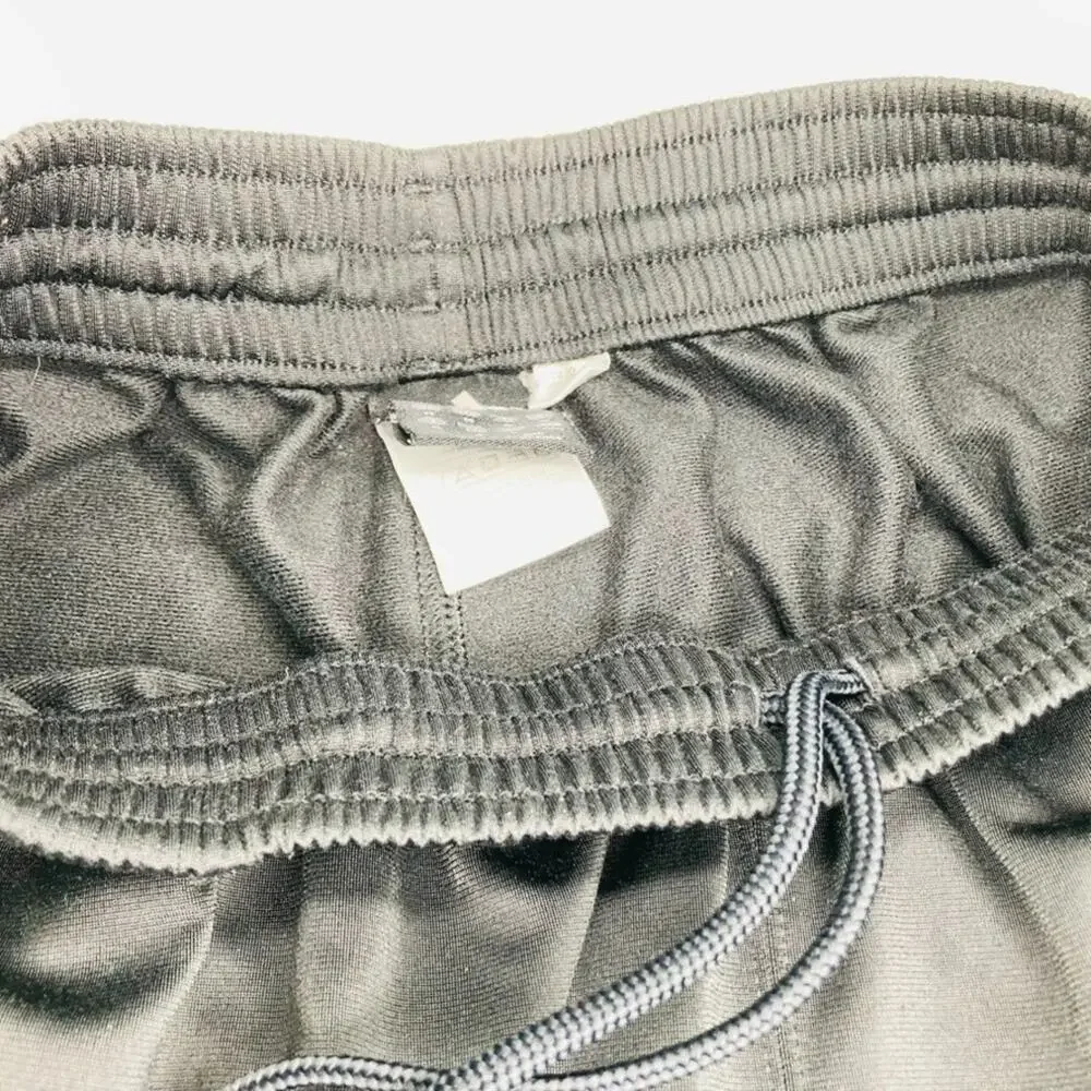 Adidas 3 Stripes Sweatpants Mens Medium Black Straight Warm Up Track